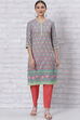 Blue Straight Kurta image number 0